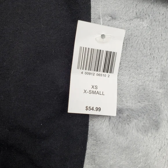 Disney Womens XS Disneyland Long Sleeve Top Black Silver Shimmer Spell Out NEW - Picture 5 of 10